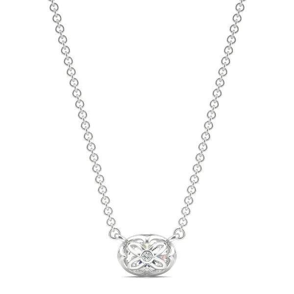 Oval Signature Bezel Necklace
