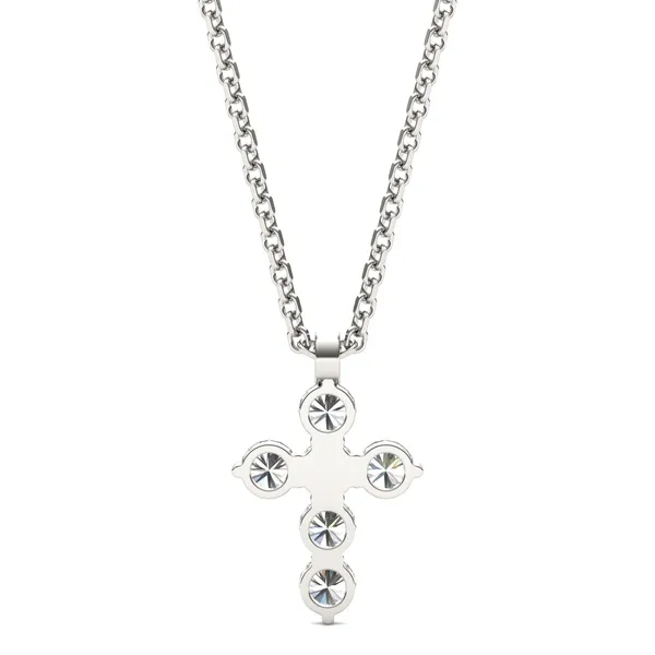 Shared Prong Cross Pendant (1/2 ct. tw.)