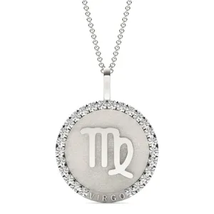Bold Virgo Zodiac Pendant image, 