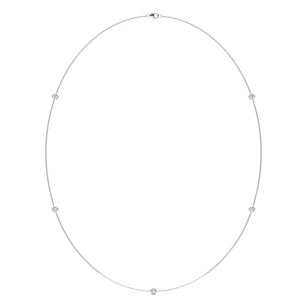 Five-Stone Classic Station Necklace (24 in.)