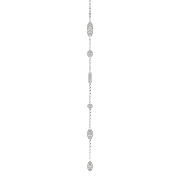 Elongated Pavé Couture Lariat Necklace