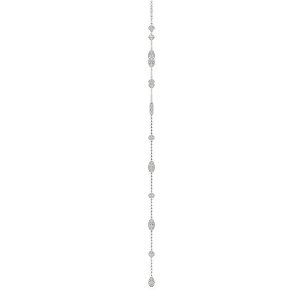 Décolleté Pavé Couture Lariat Necklace