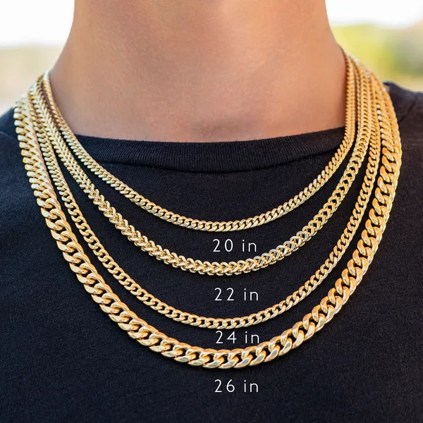Hollow Franco 22 in. Chain Necklace 5.3mm