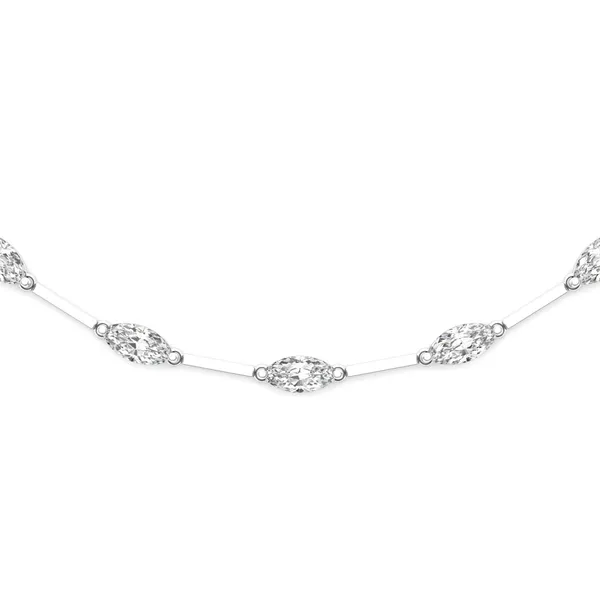 Marquise Station Line Necklace