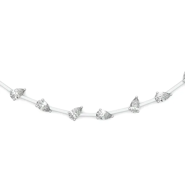 Dancing Pear Station Line Necklace