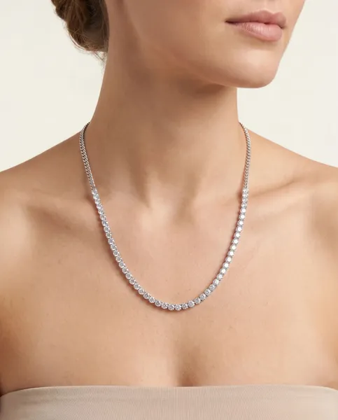 Round Chain Tennis Necklace Essentials