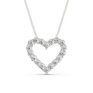 Round Prong Set Heart Pendant Essentials image, 