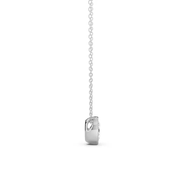 Bezel Set Oval Solitaire Pendant