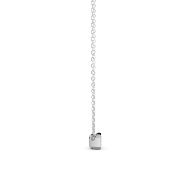 Bezel Set Emerald Solitaire Pendant