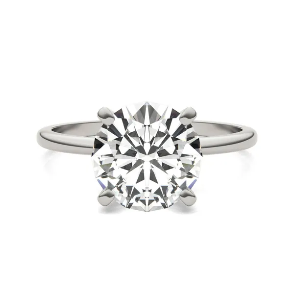 Round Brilliant Simple Solitaire Engagement Ring