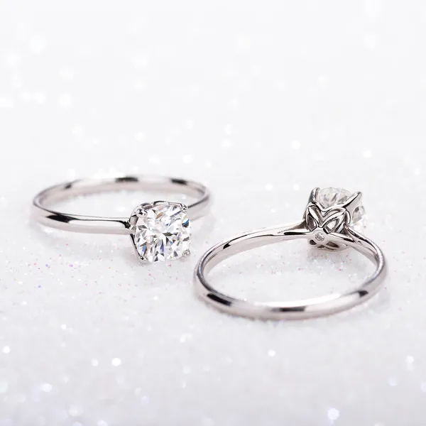 Cushion Hearts & Arrows Signature Solitaire Engagement Ring