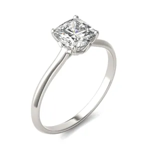 Cushion Hearts & Arrows Signature Solitaire Engagement Ring image, Cushion Hearts & Arrows Signature Solitaire Engagement Ring