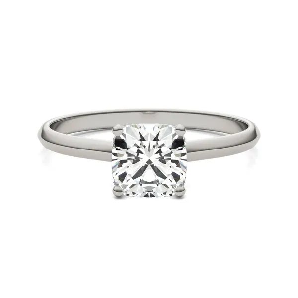 Cushion Hearts & Arrows Signature Solitaire Engagement Ring