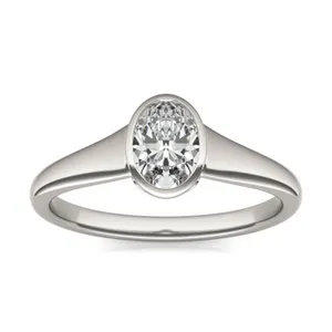 Oval Signature Bezel Solitaire image, Oval Signature Bezel Solitaire