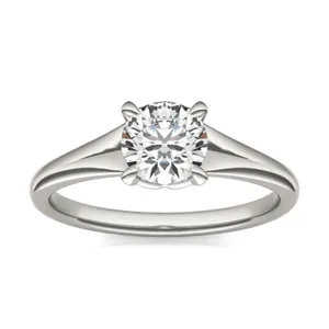 Round Brilliant Wide Shank Signature Solitaire image, 