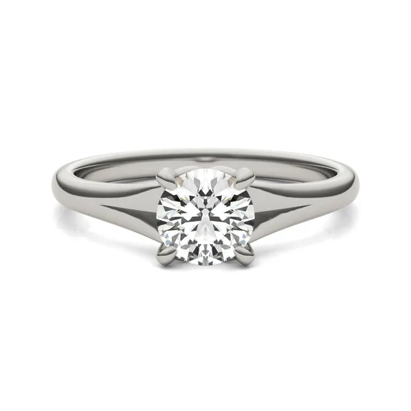 Round Brilliant Wide Shank Signature Solitaire