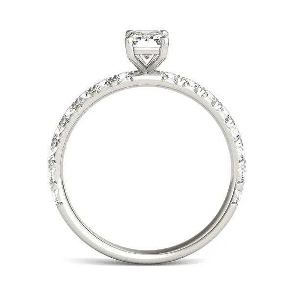 Emerald Classic Side-Stone Engagement Ring