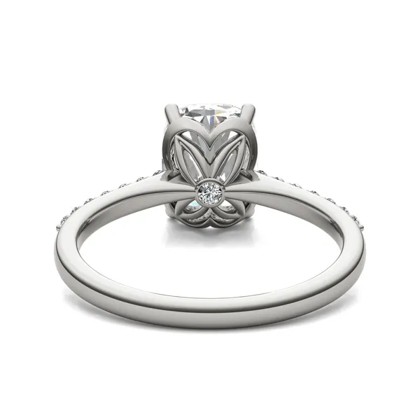 Elongated Cushion Signature Petite Side-Stone Engagement Ring
