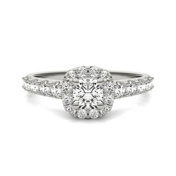 Cushion Allure Halo Engagement Ring