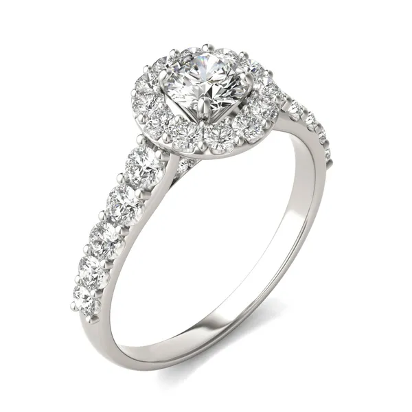 Round Brilliant Allure Halo Engagement Ring