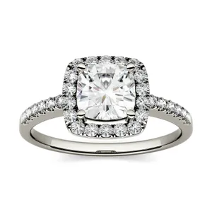 Cushion Eden Halo Engagement Ring image, 