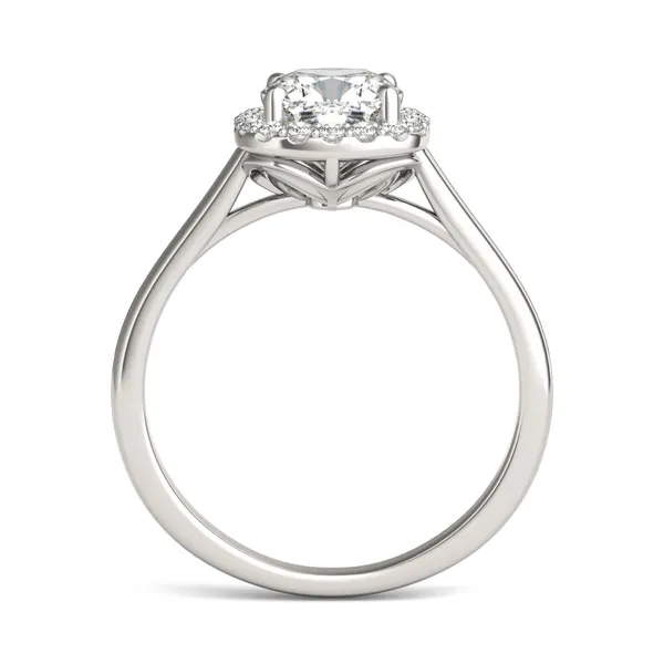 Cushion Signature Halo Engagement Ring