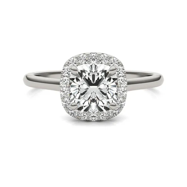 Cushion Signature Halo Engagement Ring