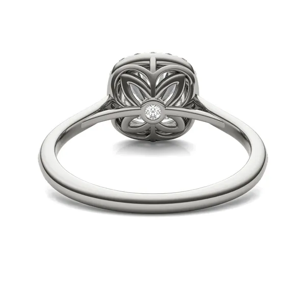 Cushion Signature Halo Engagement Ring