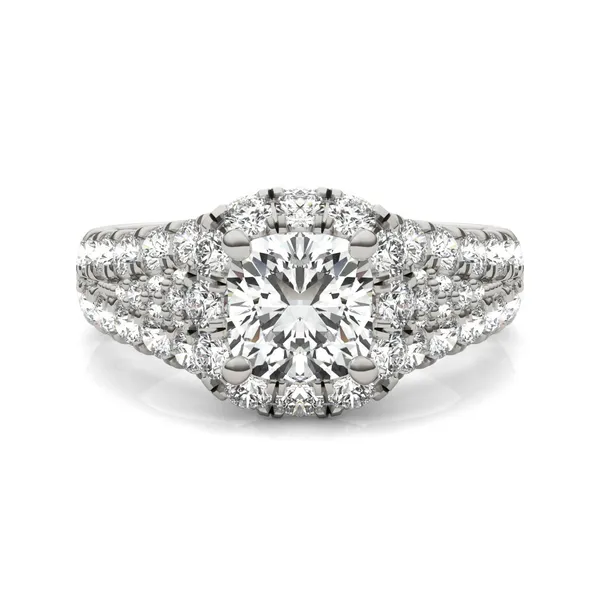 Cushion Signature Pavé Accented Halo
