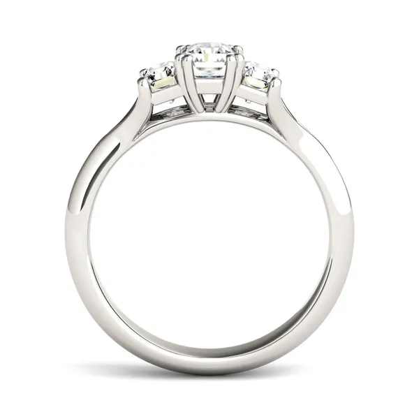 Radiant Trio Classic Engagement Ring