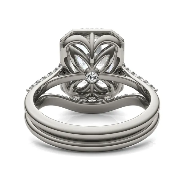Radiant Signature Accented Halo Bridal Set