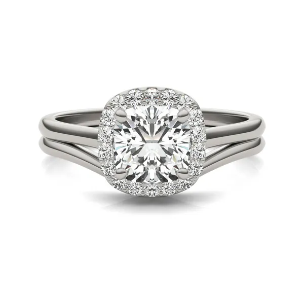 Cushion Signature Halo Bridal Set