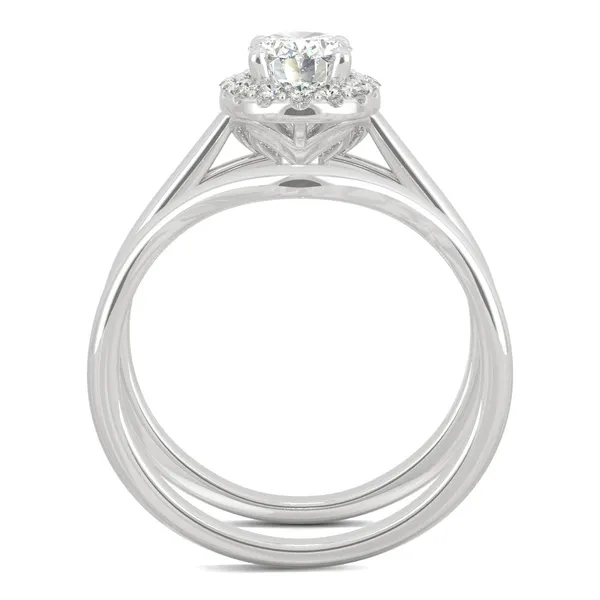 Oval Signature Halo Bridal Set