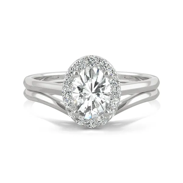 Oval Signature Halo Bridal Set