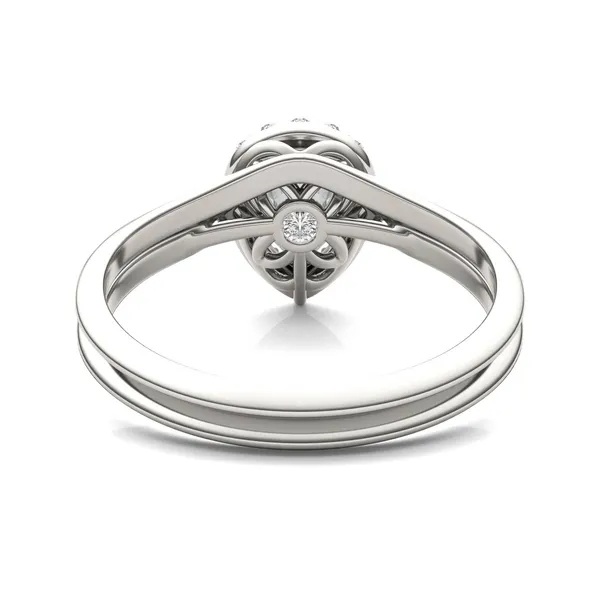 Pear Signature Halo Bridal Set
