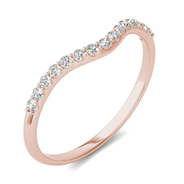 Round Brilliant Signature Accented Halo Petite Matching Band