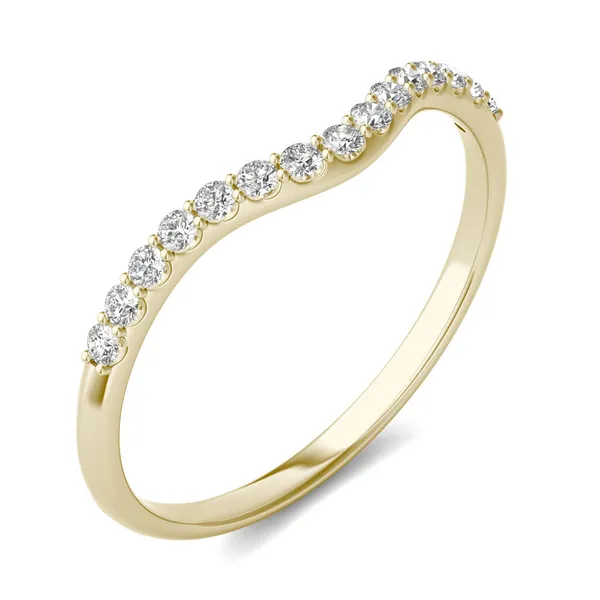Round Brilliant Signature Accented Halo Petite Matching Band