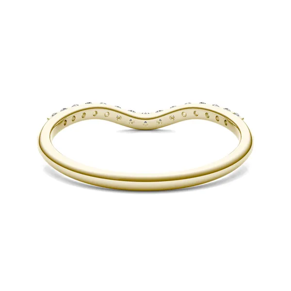 Round Brilliant Signature Accented Halo Petite Matching Band