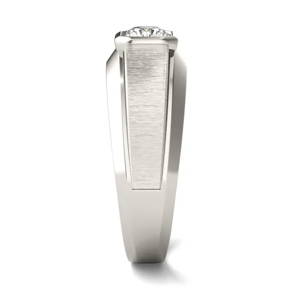 Round Brilliant Hero Signature Solitaire Men's Wedding Ring