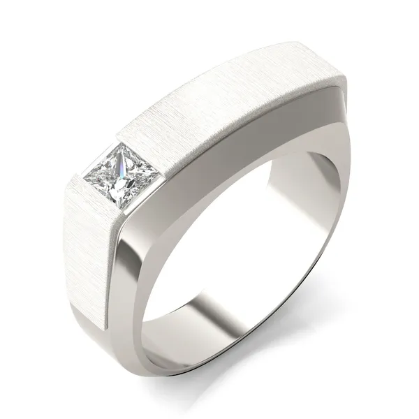 Asymmetrical Princess Signature Ring