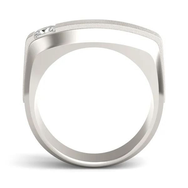 Asymmetrical Princess Signature Ring