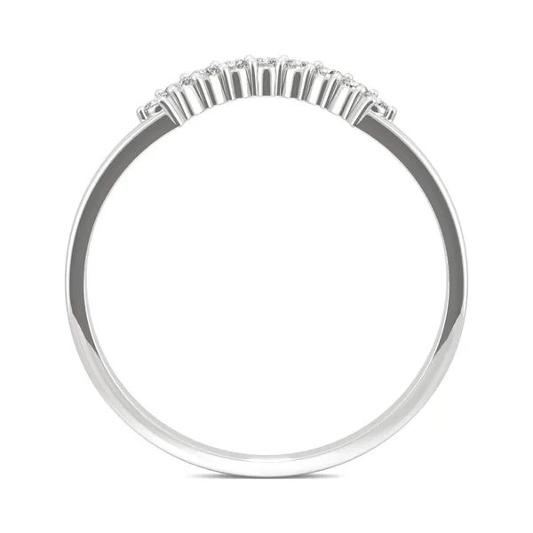 Petite Crescent Curved Wedding Ring