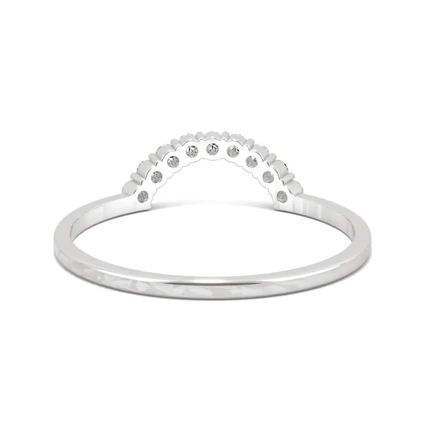 Petite Crescent Curved Wedding Ring