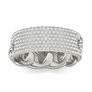 Seven Row Pavé Chain Ring image, Seven Row Pavé Chain Ring