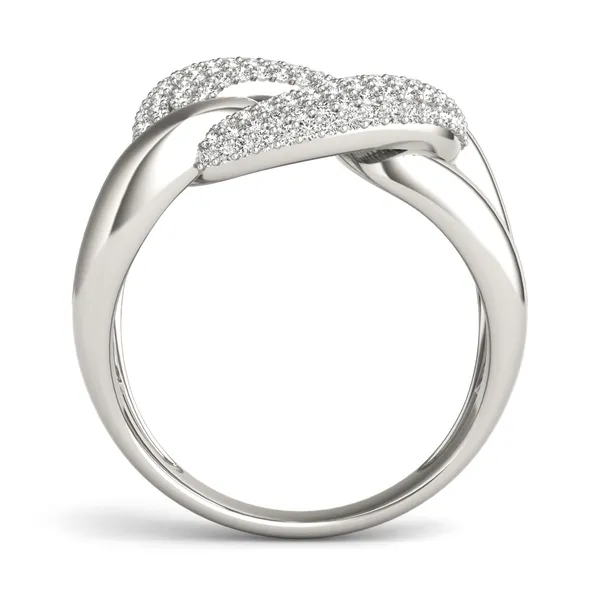 Oversized Pavé Chain Statement Ring (1/2 ct. tw.)