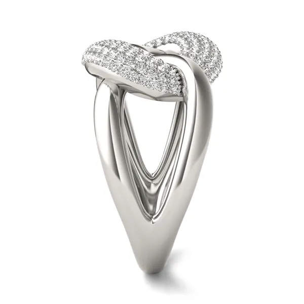 Oversized Pavé Chain Statement Ring (1/2 ct. tw.)