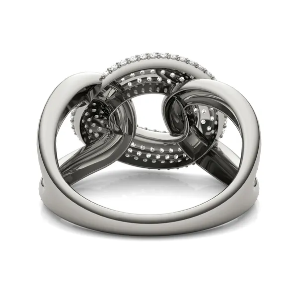 Oversized Pavé Chain Statement Ring (1/2 ct. tw.)