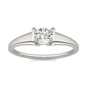 Exaggerated Channel Petite Ring image, 