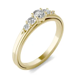 Petite Sculpted Lines Five-Stone Ring image, Petite Sculpted Lines Five-Stone Ring