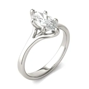 1.00 CTW DEW Marquise Trellis Solitaire Engagement Ring image, 1.00 CTW DEW Marquise Trellis Solitaire Engagement Ring